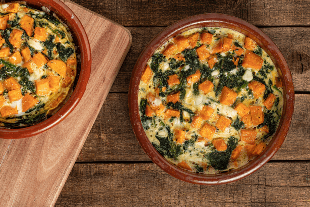 Frittata with Sweet Potato and Spinach - Intoleran International
