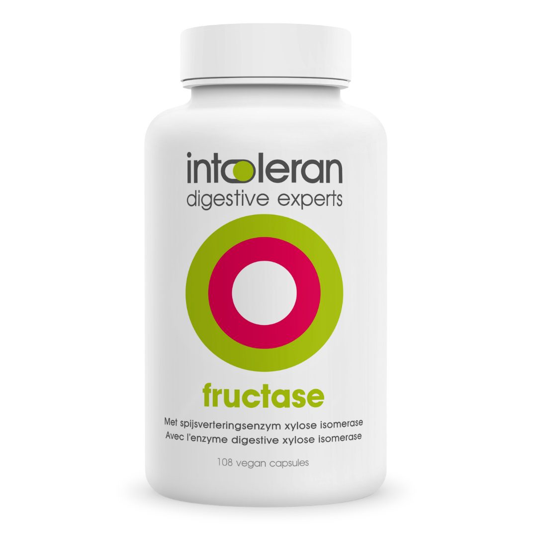 Fructase - 108 Capsules | Helpt bij vertering van Fructose | Bevat spijsverteringenzym Xylose Isomerase | Low FODMAP & Vegan