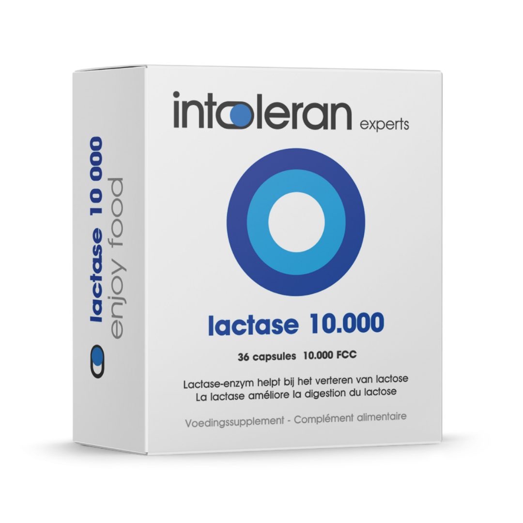 Lactase 10.000 - 36 Capsules | Lactose Intolerantie | Hoog gedoseerd | Bevat Lactase dat helpt bij het verteren van Lactose | Puur & vegan | Intoleran