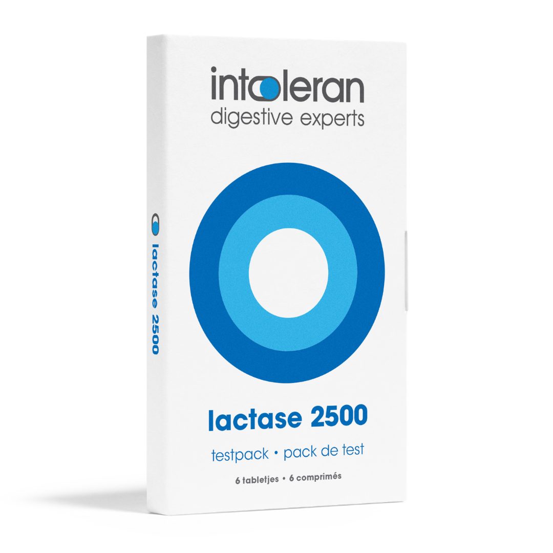 Lactase 2500 - Testpack 6 Tabletjes | Lactose Intolerantie | Klein tabletje | Bevat Lactase dat helpt bij het verteren van Lactose | Intoleran
