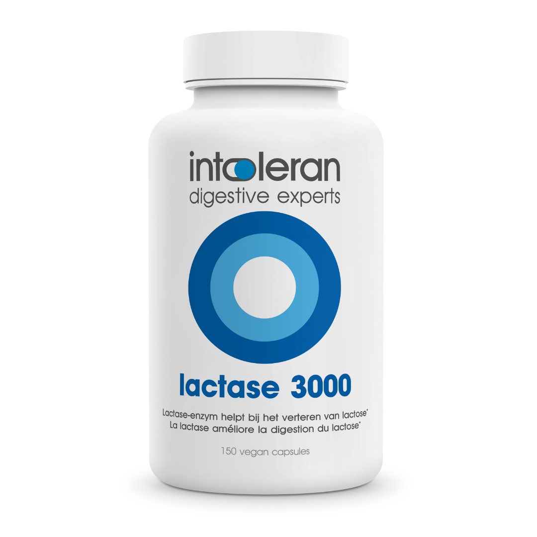 Lactase 3000 - 150 Capsules | Ideaal bij milde Lactose Intolerantie | Bevat Lactase dat helpt bij het verteren van Lactose | Puur & vegan | Intoleran