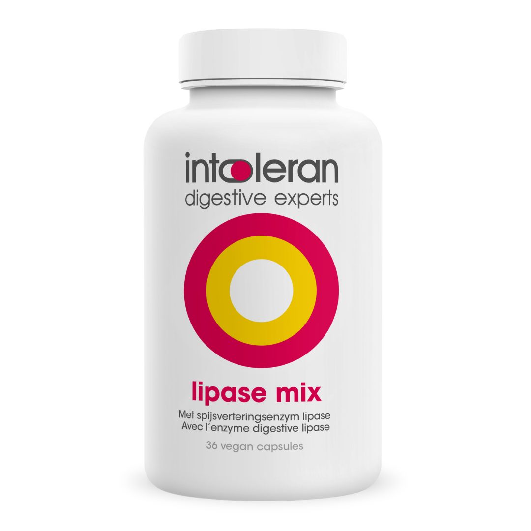 Intoleran Lipase Mix - 36 Capsules | Ondersteunt de Vertering van Vetten | Puur, Vegan en Glutenvrij