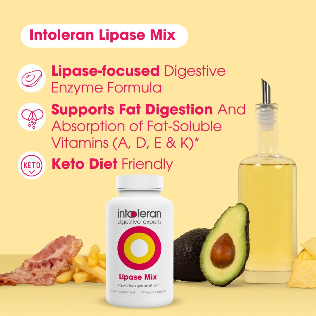 Lipase Supplement for Fat Digestion – 36 capsules